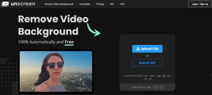 Remove video background